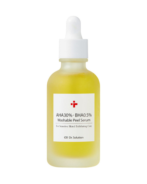 Пілінг-сироватка з АНА 30% та ВНА 0,5% кислотами CU Dr.Solution AHA 30% BНА 0.5% Washable Peel Serum, 50 мл