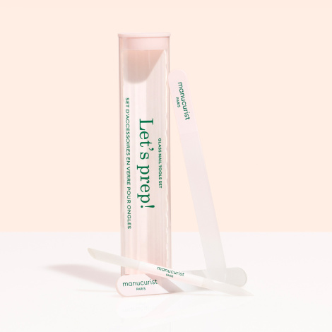 Набір скляних аксесуарів для нігтів Manucurist Trio Glass Nail Preparation