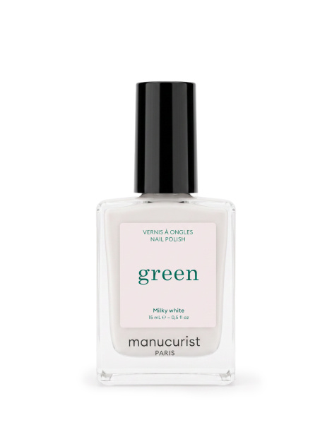Лак для нігтів з молочним відтінком Manucurist Green™ Milky White, 15 мл