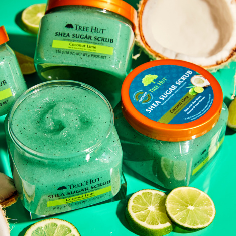 Скраб для тіла з ароматом лайму та кокосу Tree Hut Coconut Lime Sugar Scrub, 510 г