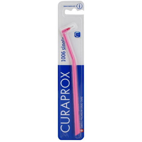 Монопучкова щітка Curaprox CS 1006 SINGLE & SULCULAR (рожева), 6 мм
