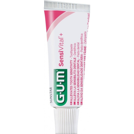 Зубна паста для чутливих зубів та ясен GUM SENSIVITAL+, 12 мл