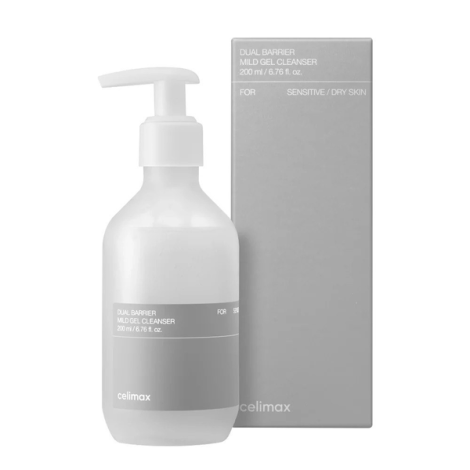Гель-пінка для вмивання з керамідами Celimax Dual Barrier Mild Gel Cleanser, 200 мл