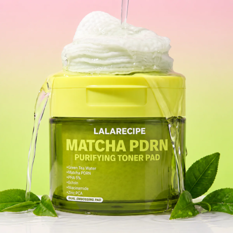 Тонер-педи з Matcha PDRN комплексом Lalarecipe Matcha PDRN Purifying Toner Pad , 70 шт