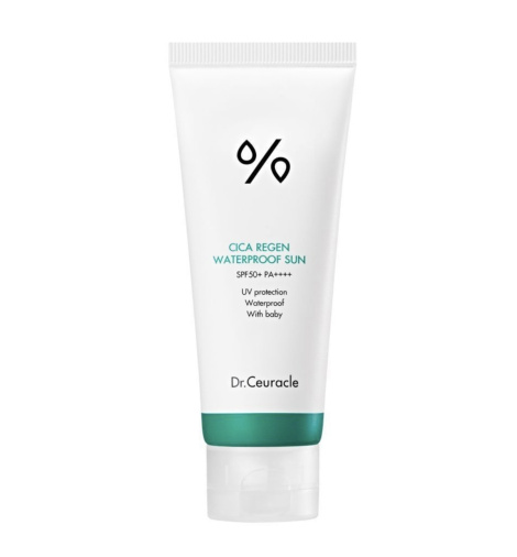 Водостійкий сонцезахисний крем з центелою азіатською Dr.Ceuracle Cica Regen Waterproof Sun SPF50+ PA++++, 100 мл