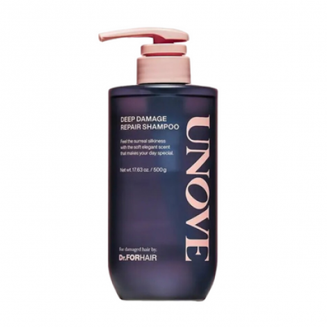 Відновлюючий шампунь для пошкодженого волосся Unove Deep Damage Repair Shampoo, 500 мл
