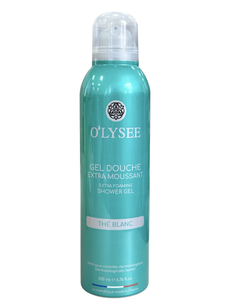Гель-піна для душа з ароматом білого чаю O'LYSEE Extra Foaming Shower Gel The Blanc, 200 мл