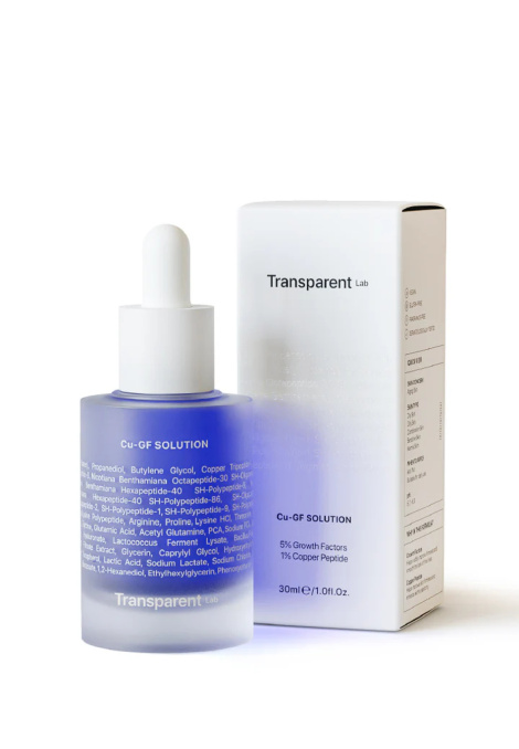 Антивікова сироватка з пептидами міді TRANSPARENT-LAB Cu-GF Solution, 30 мл