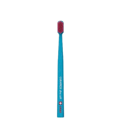 Зубна щітка Curaprox CS 5460 Ultra Soft, d 0,10 мм (бірюзова щітка/рожева щетина)
