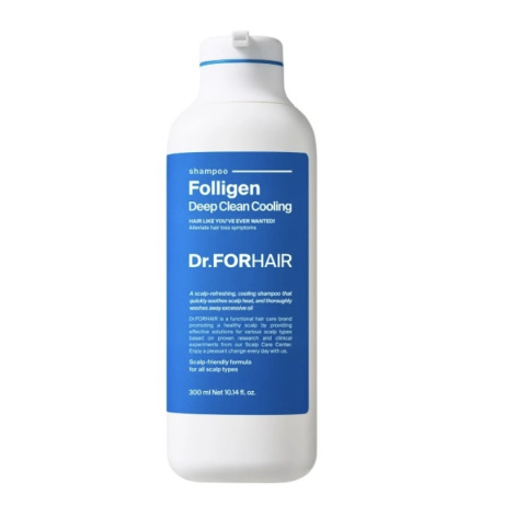 Глибокоочищаючий шампунь з ефектом охолодження Dr.Forhair Folligen Deep Clean Cooling Shampoo, 300 мл