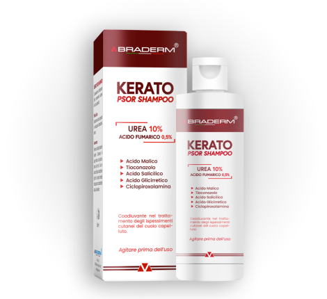 Шампунь против перхоти и себорейного дерматита Braderm KERATOPSOR, 250 мл