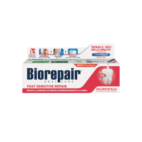 Зубна паста Biorepair «Швидке позбавлення чутливості», 75 мл