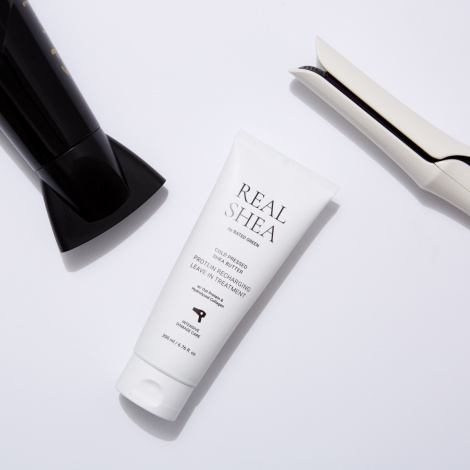 Термозахисний відновлюючий крем для волосся з маслом ши Rated Green REAL SHEA COLD PRESSED SHEA BUTTER LEAVE-IN TREATMENT, 150 мл