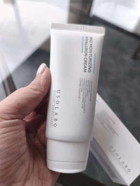 Зволожуючий крем з гіалуроновою кислотою USOLAB Bio Moisturizing Hyaluron Cream, 50 мл