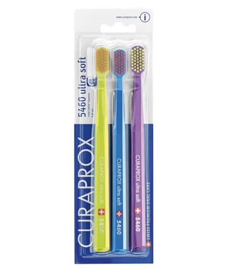 Набір зубних щіток Curaprox ULTRA SOFT CS 5460/3, D 0,10 мм