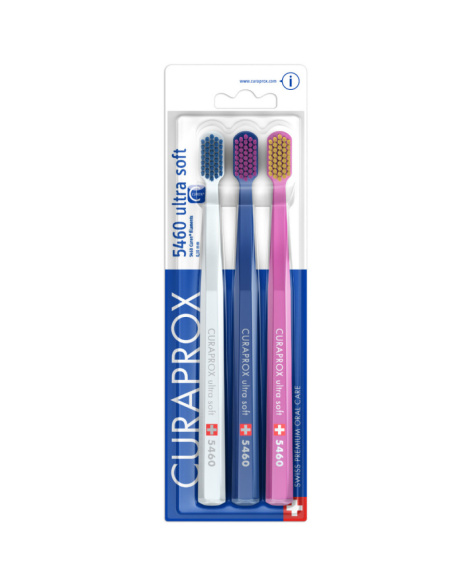 Набір зубних щіток Curaprox ULTRA SOFT CS 5460/3, D 0,10 мм
