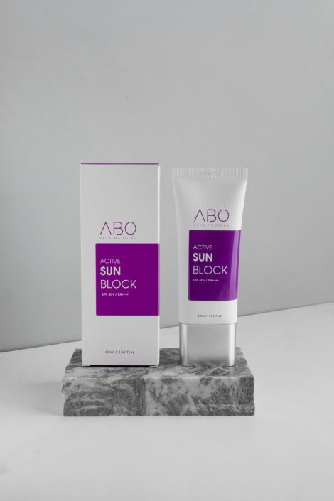 Солнцезащитный крем для чувствительной и проблемной кожи ABO Active Sun Block, 50 мл