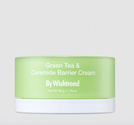 Відновлювальний крем із зеленим чаєм та церамідами BY WISHTREND Green Tea & Ceramide Barrier Cream, 50 мл