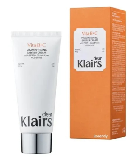 Вітамінний тонізуючий бар’єрний крем DEAR, KLAIRS Vitamin Toning Barrier Cream, 60 мл