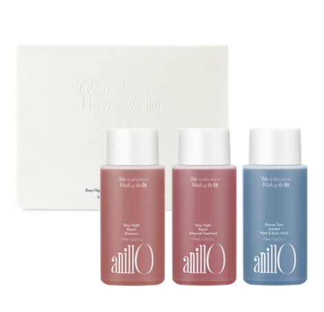 Набір для тіла ANILLO Rosy Night & Shower Time Travel Shower Kit