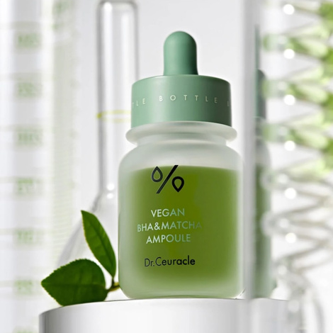Ампульная сыворотка с BHA кислотой и экстрактом чая Матча Dr.Ceuracle Vegan BHA&Matcha Ampoule, 30 мл