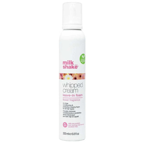 Незмивна крем-пінка для зволоження волосся Milk Shake Whipped Cream Leave-In Foam Fower Frgrance, 200 мл