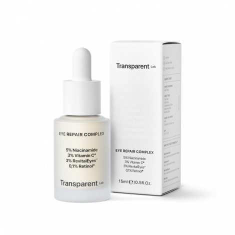 Нічна сироватка для контуру очей TRANSPARENT-LAB EYE REPAIR COMPLEX, 15 мл