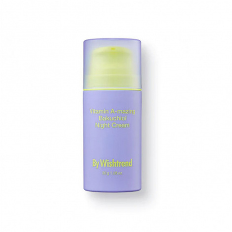 Нічний крем з ретинолом та бакучіолом BY WISHTREND Vitamin A-mazing Bakuchiol Night Cream, 30 мл