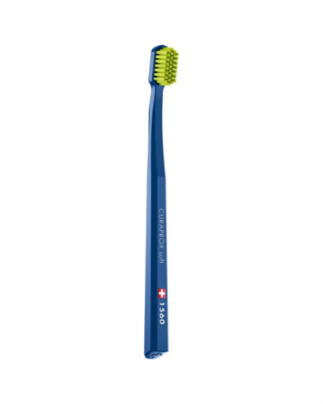 Зубна щітка Curaprox CS 1560 Soft, D 0,15 мм (щітка синя/салатова щетина)