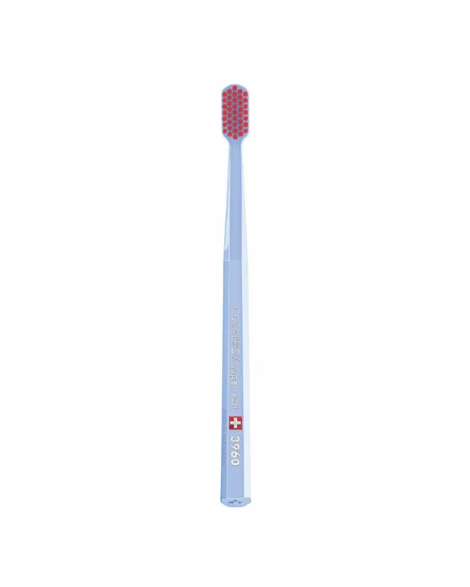 Зубная щетка Curaprox CS 3960 Super Soft, D 0,12 мм (щетка голубая/щетина красная)