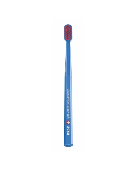 Зубна щітка Curaprox CS 3960 Super Soft, D 0,12 мм (щітка синя/щетина червона)