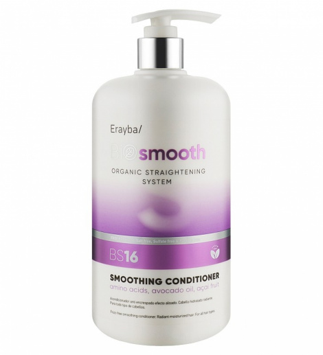 Розгладжуючий кондиціонер для волосся Erayba Bio Smooth BS16, 1000 мл