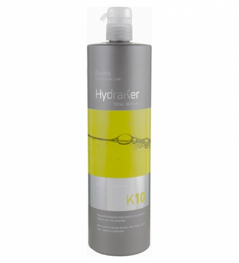 Несмываємая мультиактивная маска - спрей Erayba HydraKer K10 Keratin Total Mask, 1000 мл