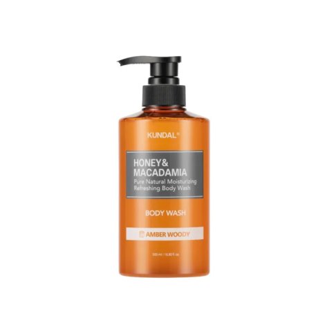 Гель для душу Kundal Honey & Macadamia Body Wash Amber Woody, 500 мл