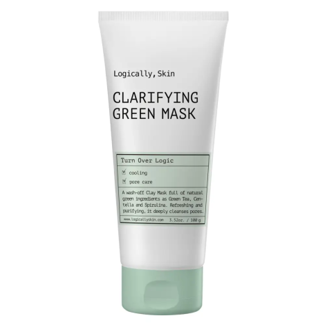 Очищувальна маска з глиною Logically, Skin Clarifying Green Mask, 100 г