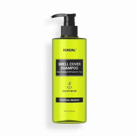 Шампунь проти жирності волосся для підлітків "Тропічне манго" Kundal All Day Smell Cover Teens Shampoo Tropical Mango, 400 мл