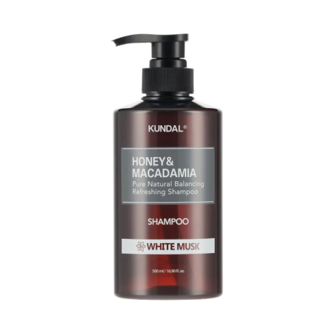 Шампунь відновлюючий "Білий Мускус" Kundal Honey & Macadamia Shampoo White Musk, 500 мл
