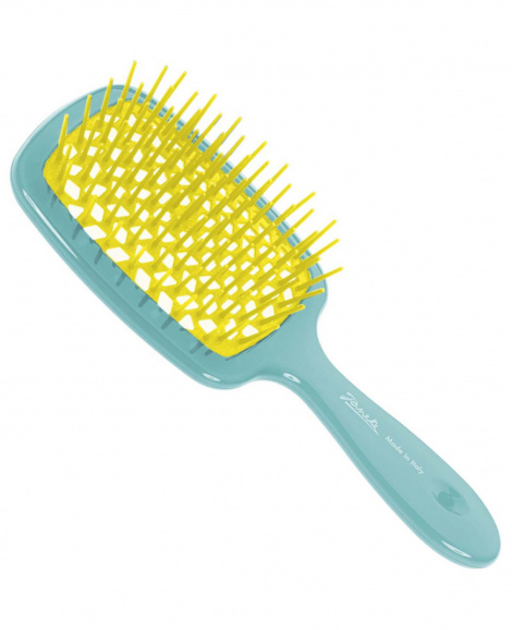 Щетка для волос Janeke Superbrush Tourquoise and Yellow color - 86SP226 TSE
