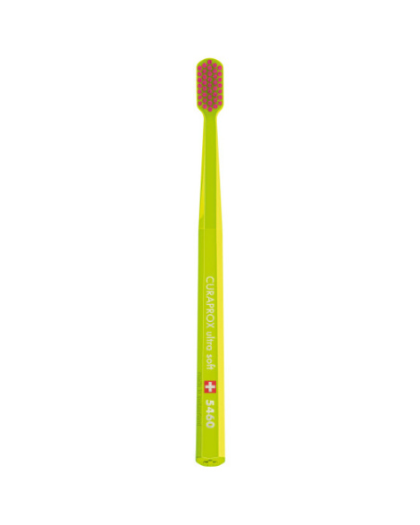 Зубна щітка Curaprox CS 5460 Ultra Soft, d 0,10 мм (салатова щітка/рожева щетина)