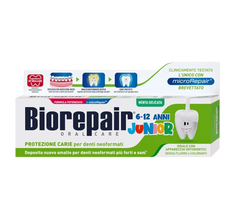 Зубна паста для дітей Biorepair «Джуніор» від 6 до 12 років, 75 мл