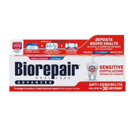 Зубна паста Biorepair  «Для чутливих зубів з подвійною дією», 75 мл
