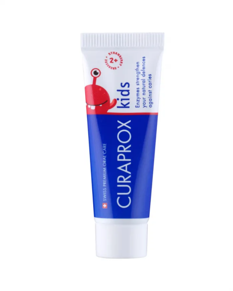 Дитяча зубна паста Curaprox Kids 2+ (полуниця), 10 мл